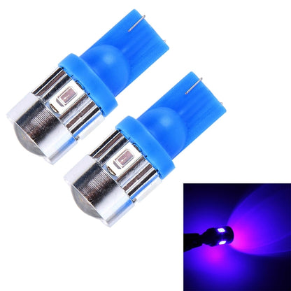 2 ชิ้น T10 3W 6 LED SMD 5630 แสงสีฟ้า Clearance Light.DC 12V., 5630-6SMD