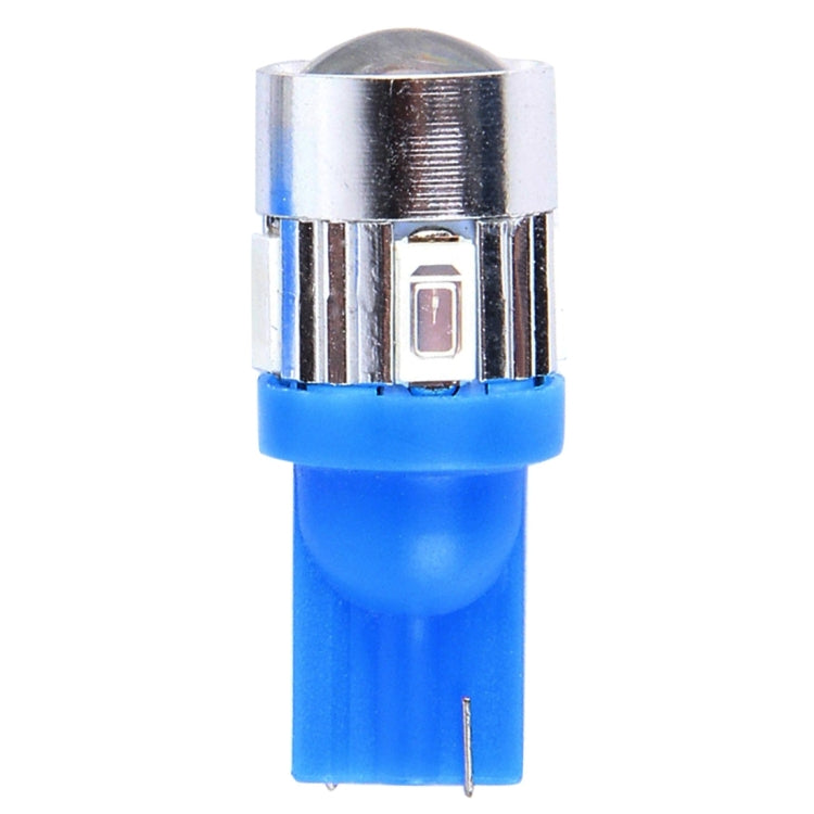 2 ชิ้น T10 3W 6 LED SMD 5630 แสงสีฟ้า Clearance Light.DC 12V., 5630-6SMD
