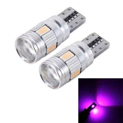 2PCS T10 3W 6 SMD 5630 LED ปราศจากข้อผิดพลาด Canbus รถ Clearance ไฟโคมไฟ DC 12V, 6 SMD 5630 LEDs/White Light, 6 SMD 5630 LEDs/Pink Light, 6 SMD 5630 LEDs/Green Light