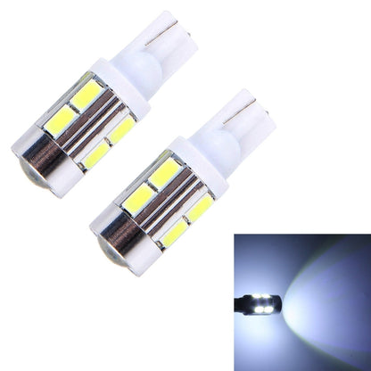 2 ชิ้น T10 6 วัตต์แสงสีขาว 10 SMD 5630 LED รถโคมไฟกวาดล้าง, DC 12V, 10 SMD 5630 LEDs