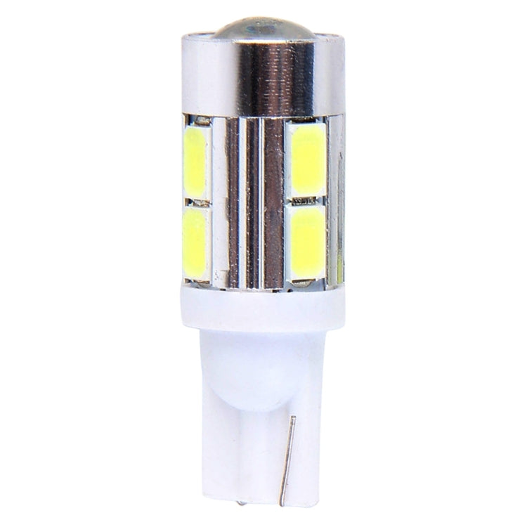 2 ชิ้น T10 6 วัตต์แสงสีขาว 10 SMD 5630 LED รถโคมไฟกวาดล้าง, DC 12V, 10 SMD 5630 LEDs