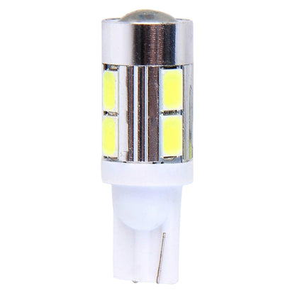 2 ชิ้น T10 6 วัตต์แสงสีขาว 10 SMD 5630 LED รถโคมไฟกวาดล้าง, DC 12V, 10 SMD 5630 LEDs