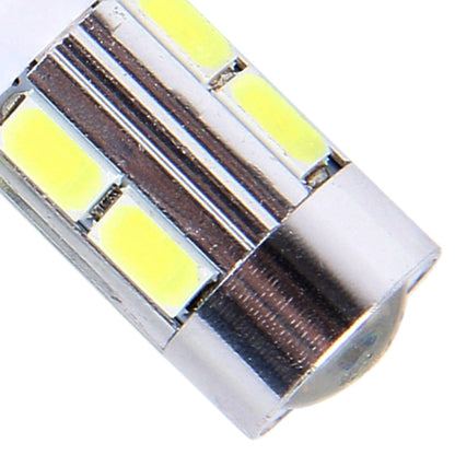 2 ชิ้น T10 6 วัตต์แสงสีขาว 10 SMD 5630 LED รถโคมไฟกวาดล้าง, DC 12V, 10 SMD 5630 LEDs