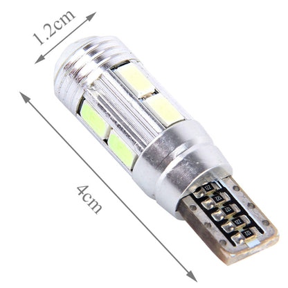2PCS T10 6W Ice Blue Light 10 SMD 5630 LED ปราศจากข้อผิดพลาด Canbus รถ Clearance ไฟโคมไฟ, DC 12V, 2 PCS T10 6W