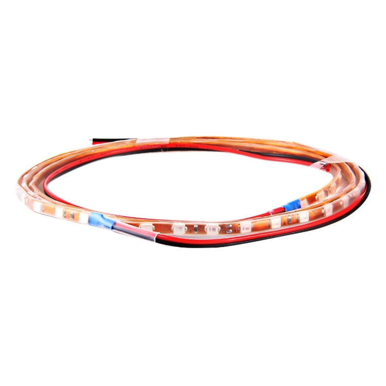 5 ชิ้น 45 LED 3528 SMD กันน้ำยืดหยุ่นรถแถบแสงสำหรับตกแต่งรถยนต์, DC 12V, ความยาว: 90 ซม., 90cm+pink, 90cm+green, 90cm+ice blue, 90cm+blue, 90cm+red, 90cm+white, 90cm+yellow