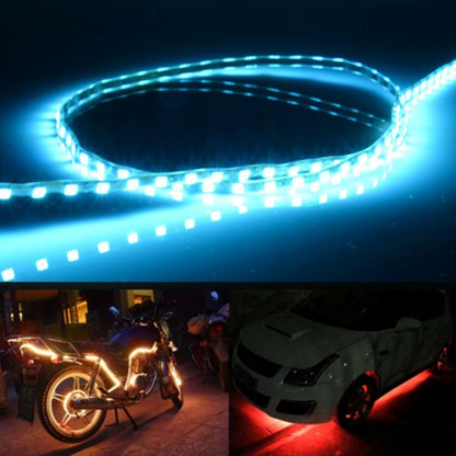 5 ชิ้น 45 LED 3528 SMD กันน้ำยืดหยุ่นรถแถบแสงสำหรับตกแต่งรถยนต์, DC 12V, ความยาว: 90 ซม., 90cm+pink, 90cm+green, 90cm+ice blue, 90cm+blue, 90cm+red, 90cm+white, 90cm+yellow