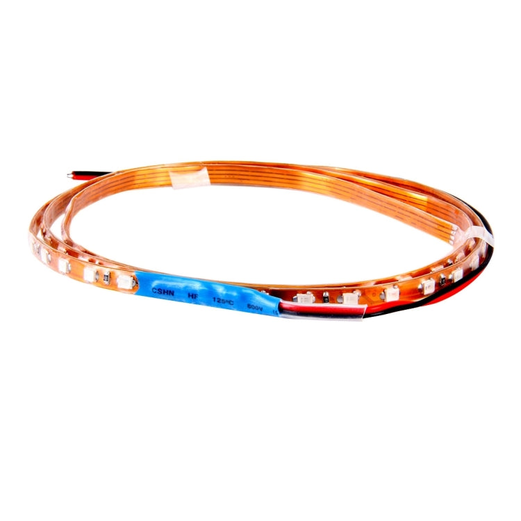 5 PCS Flow Style 45 LED 3528 ไฟส่องรถยนต์แบบยืดหยุ่น SMD กันน้ำสำหรับตกแต่งรถยนต์, DC 12V, ความยาว: 90 ซม., 90cm Blue, 90cm Pink, 90cm Green, 90cm Ice blue, 90cm Red, 90cm White, 90cm Yellow