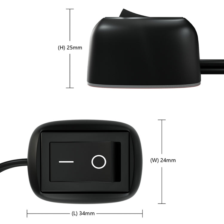 1 M Jtron รถ DIY สวิทช์ปุ่มวางสวิทช์ปิด/เปิด DC 12 V สำหรับไฟตัดหมอก,DRL,แถบ LED, 1m