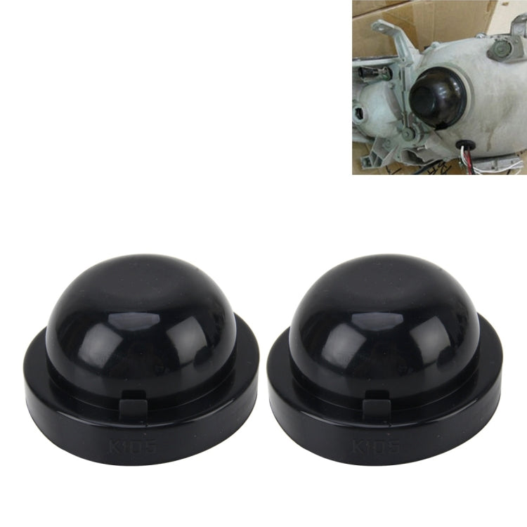 2 ชิ้น K105 สากลรถยนต์ LED ไฟหน้า HID โคมไฟซีนอนซิลิโคนฝุ่นปกซีลหมวกรถฝุ่นปกกันน้ำกันฝุ่นปิดผนึกไฟหน้าปกสำหรับการติดตั้งเพิ่มรถยนต์, เส้นผ่านศูนย์กลางภายใน: 10.5 เซนติเมตร, Inner Diameter: 10.5cm