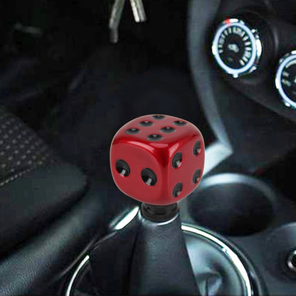 Universal ลูกเต๋ารูปร่างเกียร์รถเกียร์ SHIFT KNOB ดัดแปลงเกียร์รถเกียร์ SHIFT KNOB เกียร์อัตโนมัติ SHIFT LEVER KNOB ลูกบิดเกียร์, Gear Shift Knob 10