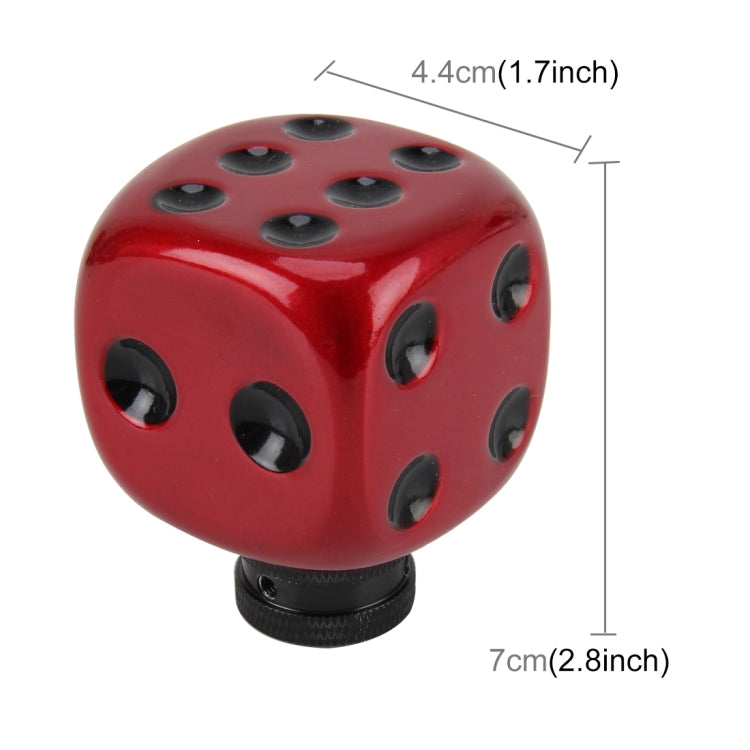 Universal ลูกเต๋ารูปร่างเกียร์รถเกียร์ SHIFT KNOB ดัดแปลงเกียร์รถเกียร์ SHIFT KNOB เกียร์อัตโนมัติ SHIFT LEVER KNOB ลูกบิดเกียร์, Gear Shift Knob 10