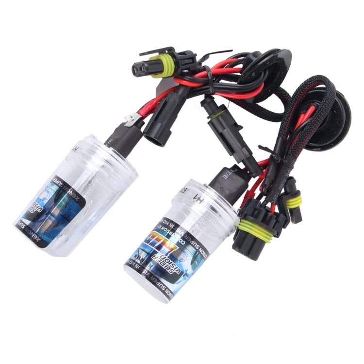2 ชิ้น DC12V 35 วัตต์ H1 2800 LM HID ไฟซีนอนลำแสงเดียว Super Vision โคมไฟหัวกันน้ำ, อุณหภูมิสี: 6000K, H1