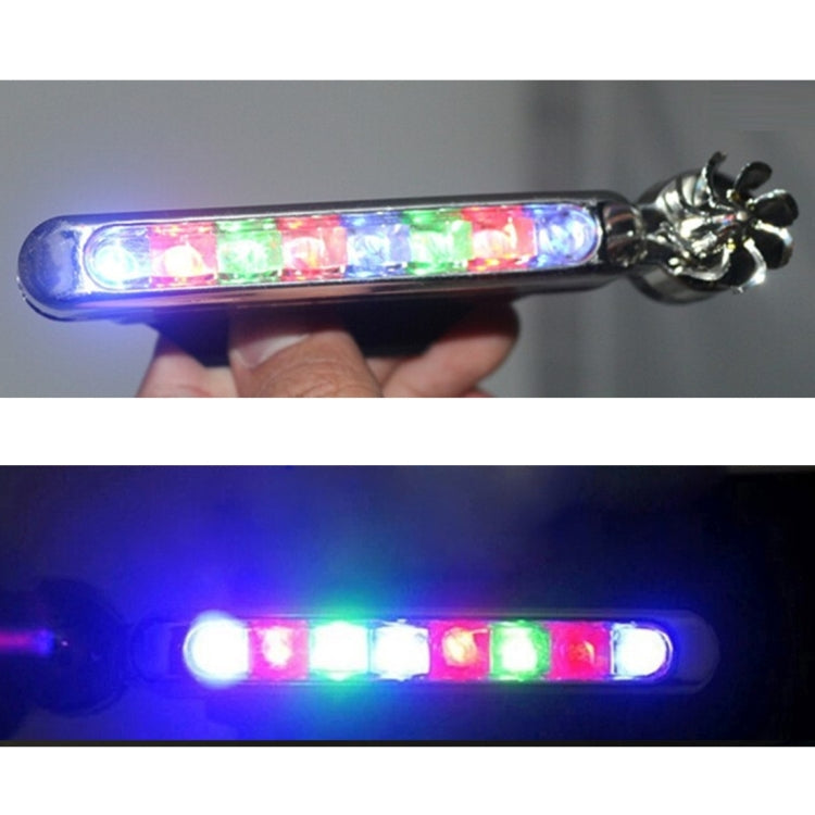 2 ชิ้น 2 วัตต์ 8 หลอดไฟ LED สีสันสดใสขับเคลื่อนด้วยลมไฟตกแต่งรถยนต์, Colorful Light+2W