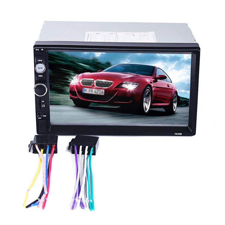 7010B HD 2 Din 7 นิ้วเครื่องรับวิทยุ Bluetooth ในรถยนต์เครื่องเล่น MP5, รองรับ FM และ USB และการ์ด TF, 7010B