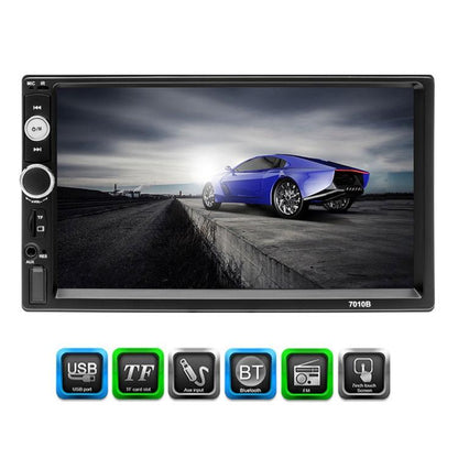 7010B HD 2 Din 7 นิ้วเครื่องรับวิทยุ Bluetooth ในรถยนต์เครื่องเล่น MP5, รองรับ FM และ USB และการ์ด TF, 7010B