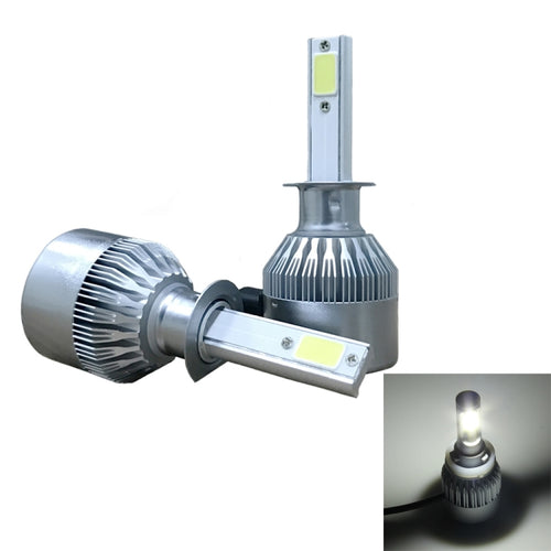 2 ชิ้น H1 18W 1800LM 6000K กันน้ำ IP68 รถยนต์ไฟหน้า LED อัตโนมัติพร้อมโคมไฟ LED 2 ซัง DC 9-36V, H1