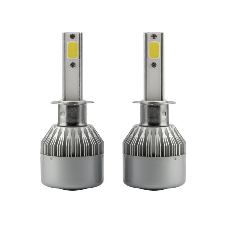 2 ชิ้น H1 18W 1800LM 6000K กันน้ำ IP68 รถยนต์ไฟหน้า LED อัตโนมัติพร้อมโคมไฟ LED 2 ซัง DC 9-36V, H1