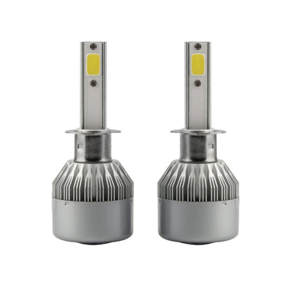2 ชิ้น H1 18W 1800LM 6000K กันน้ำ IP68 รถยนต์ไฟหน้า LED อัตโนมัติพร้อมโคมไฟ LED 2 ซัง DC 9-36V, H1