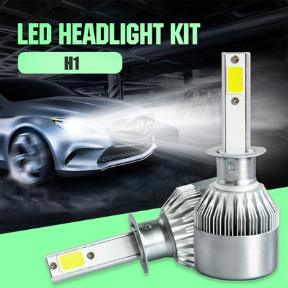 2 ชิ้น H1 18W 1800LM 6000K กันน้ำ IP68 รถยนต์ไฟหน้า LED อัตโนมัติพร้อมโคมไฟ LED 2 ซัง DC 9-36V, H1