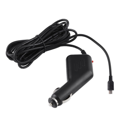 Universal Mini USB Charger Adapter สำหรับกล้อง DVR รถ GPS Navigation อินพุต 10V - 48V เอาต์พุต 5V 1.5A, ความยาวสายเคเบิล: 3.5 ม., Mini USB Cable Length: 3.5m