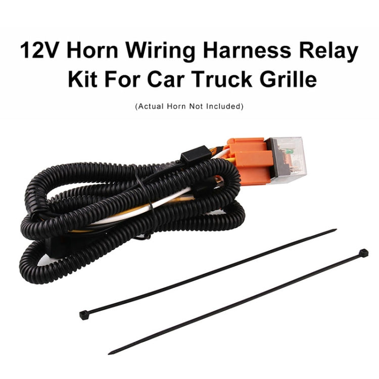 12V ฮอร์นสายไฟชุดรีเลย์สำหรับรถบรรทุกกระจังหน้า Mount Blast TONE Horns, 12V Horn Wiring Harness Relay Kit