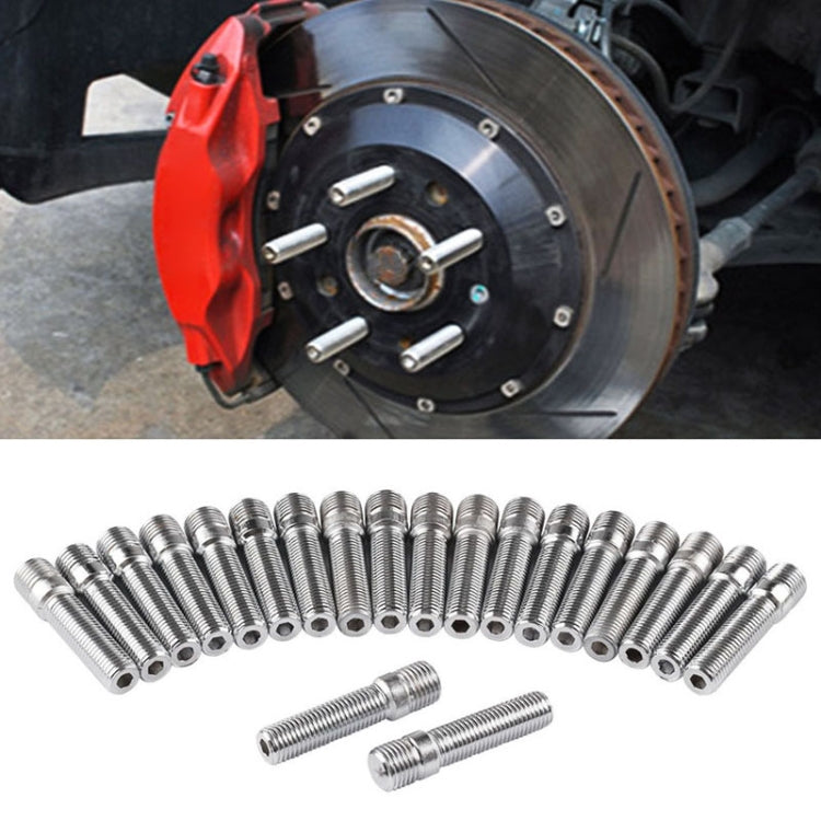 20 PCS 5.8cm Universal การปรับเปลี่ยนรถขยายล้อสตั๊ดการแปลง M14x1.5 TO M12x1.5 สกรูอะแดปเตอร์ LN032 LN033 LN044, 5.8cm M14x1.5 to M12x1.5