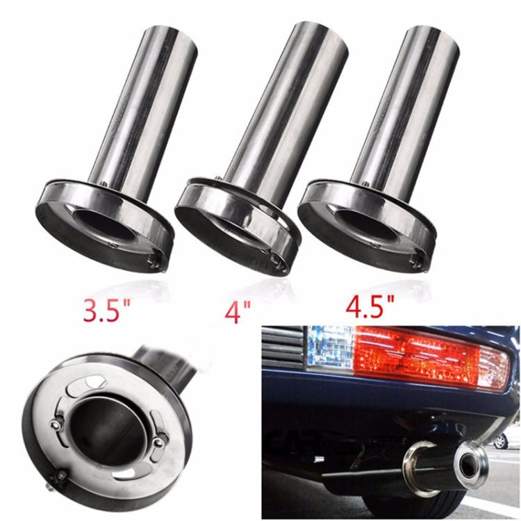 4 นิ้ว Universal รถ 304 ท่อไอเสียสแตนเลสท่อไอเสียไม่สามารถปรับได้เคล็ดลับท่อไอเสีย, 4 inch Unadjustable