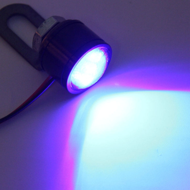 2 ชิ้น 12V 3W Eagle Eyes ไฟ LED สำหรับรถจักรยานยนต์ ความยาวสายไฟ: 45 ซม, Wire Length: 45cm