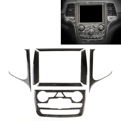 ระบบควบคุมกลางรถยนต์นำทางสติกเกอร์ตกแต่งคาร์บอนไฟเบอร์สำหรับ Jeep Grand Cherokee, Central Control Navigation