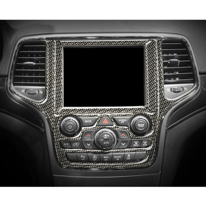 ระบบควบคุมกลางรถยนต์นำทางสติกเกอร์ตกแต่งคาร์บอนไฟเบอร์สำหรับ Jeep Grand Cherokee, Central Control Navigation