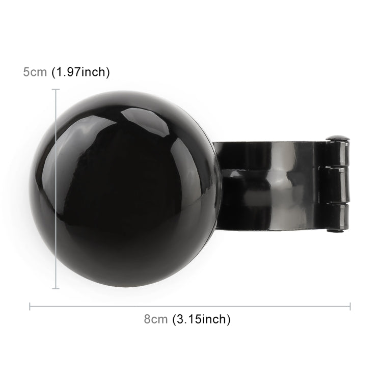 รถพวงมาลัยสากลปินเนอร์ลูกบิดเสริม Booster Aid ควบคุมพวงมาลัยรถ Booster ล้อ Strengthener Auto SPINNER KNOB Ball, Car Steering Wheel Spinner Knob (Black)