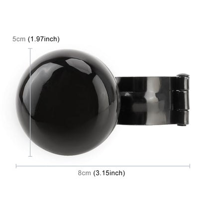 รถพวงมาลัยสากลปินเนอร์ลูกบิดเสริม Booster Aid ควบคุมพวงมาลัยรถ Booster ล้อ Strengthener Auto SPINNER KNOB Ball, Car Steering Wheel Spinner Knob (Black)