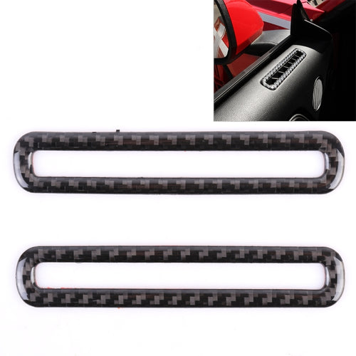 2 ชิ้นประตูรถ Outlet ตกแต่งสติกเกอร์ Air Vent Moulding Trim ตกแต่งสำหรับ Ford Mustang, Door Air Vent