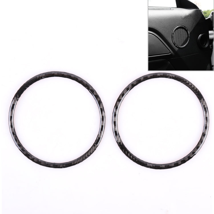 2 ชิ้นรถประตูแตรตัดแหวนสติกเกอร์ตกแต่งสำหรับฟอร์ดมัสแตง, Door Horn