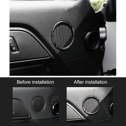 2 ชิ้นรถประตูแตรตัดแหวนสติกเกอร์ตกแต่งสำหรับฟอร์ดมัสแตง, Door Horn