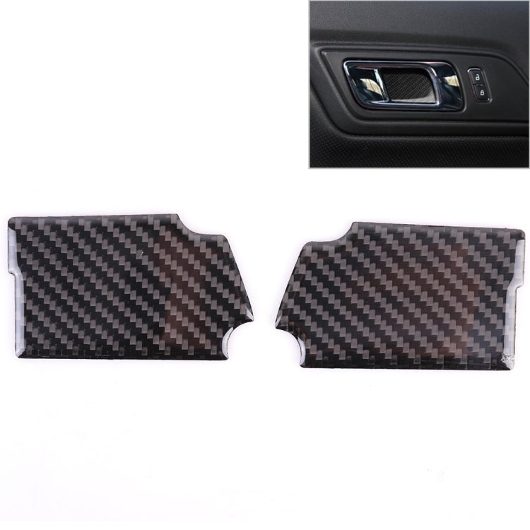 2 PCS Car Door Bowl สติกเกอร์ตกแต่งสำหรับ Ford Mustang, Door Bowl