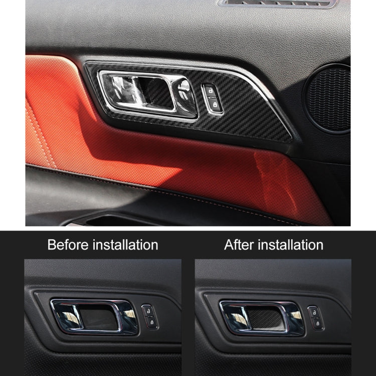 2 PCS Car Door Bowl สติกเกอร์ตกแต่งสำหรับ Ford Mustang, Door Bowl