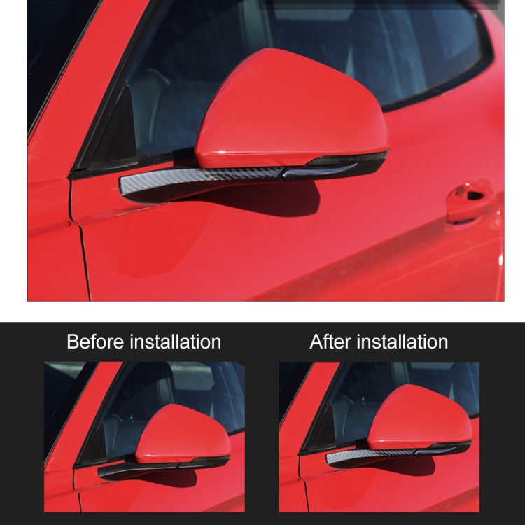 2 ชิ้นรถยนต์กระจกมองหลังสติ๊กเกอร์ตกแต่งสำหรับฟอร์ดมัสแตง, Rearview Mirror