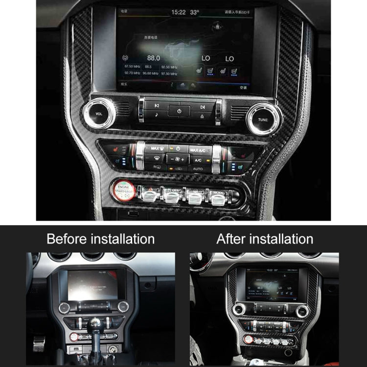 สติ๊กเกอร์ตกแต่งแผงควบคุมกลางรถยนต์สำหรับ Ford Mustang, Central Control Panel