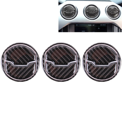 9 PCS Central Air Vents ฝาครอบสติกเกอร์ตกแต่ง Air Outlet Trim แหวนสำหรับ Ford Mustang, Central Air Vents