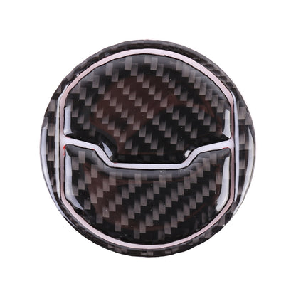 9 PCS Central Air Vents ฝาครอบสติกเกอร์ตกแต่ง Air Outlet Trim แหวนสำหรับ Ford Mustang, Central Air Vents