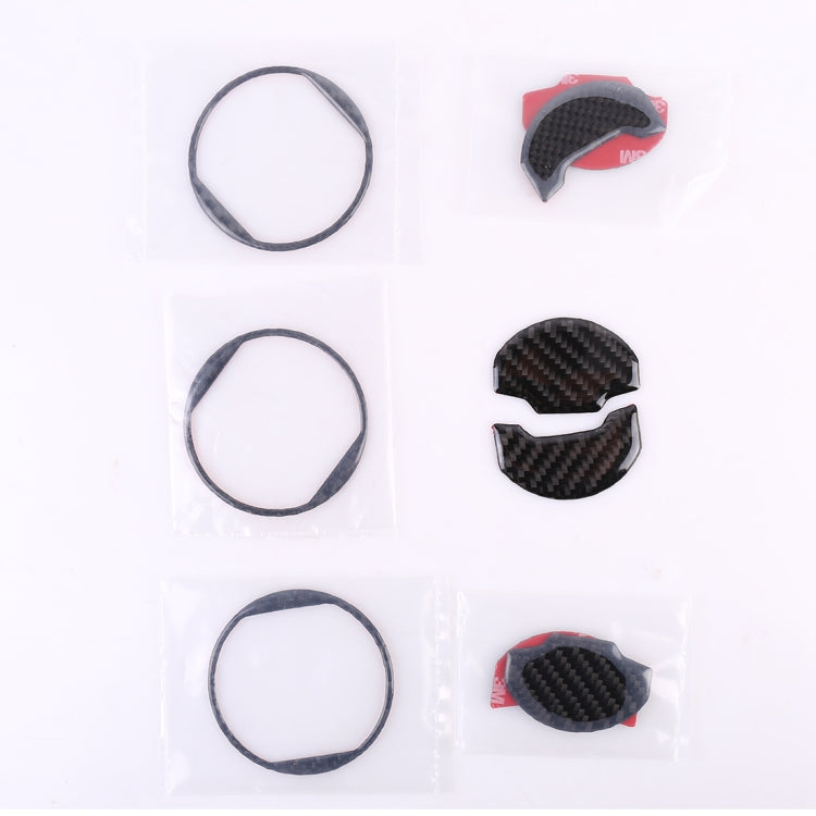 9 PCS Central Air Vents ฝาครอบสติกเกอร์ตกแต่ง Air Outlet Trim แหวนสำหรับ Ford Mustang, Central Air Vents