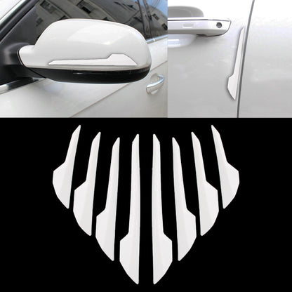8 PCS รถประตูด้านข้าง GUARD Anti CRASH Strip ภายนอกหลีกเลี่ยงการกระแทก Collision Impact Protector สติกเกอร์, Door Side Guard