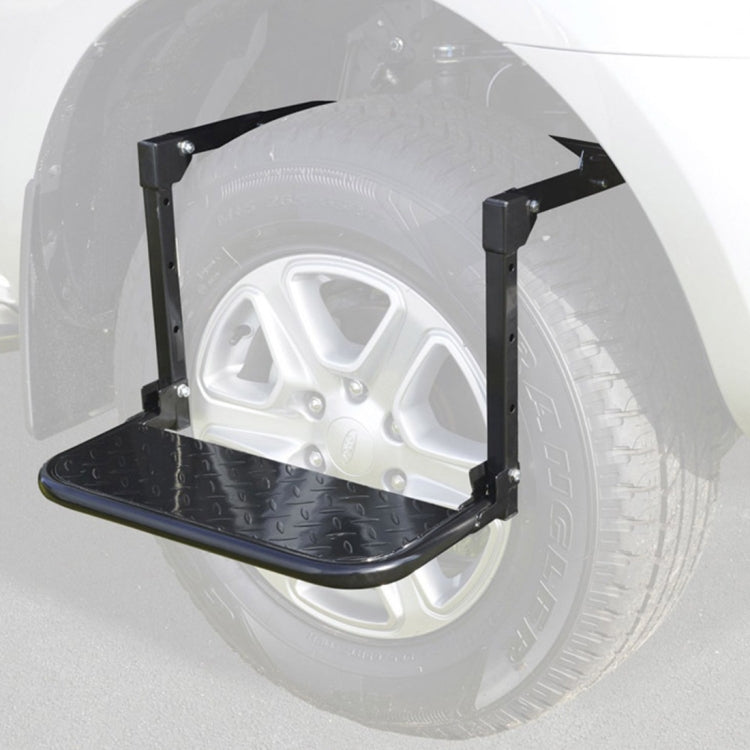 แบบพกพาพับรถบันไดยาง Mount Steps บันไดสำหรับรถกระบะ,รถบรรทุก,SUV, Tyre Mount