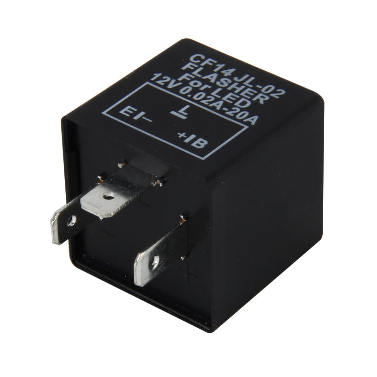 CF14 JL-02 Flasher สำหรับ LED Auto Car-styling LED ไฟเลี้ยว 3-PIN Car Flasher Relay Fix Hyper Flash โคมไฟทั่วไป-ไฟ LED รีเลย์สำหรับรถยนต์ยุโรป, CF14  Not Adjustable Frequency