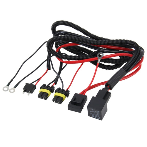 DC 12V 40A H7 หลอดไฟเสริมสร้างกลุ่มสาย HID Xenon Controller สายรีเลย์สายไฟ, H7