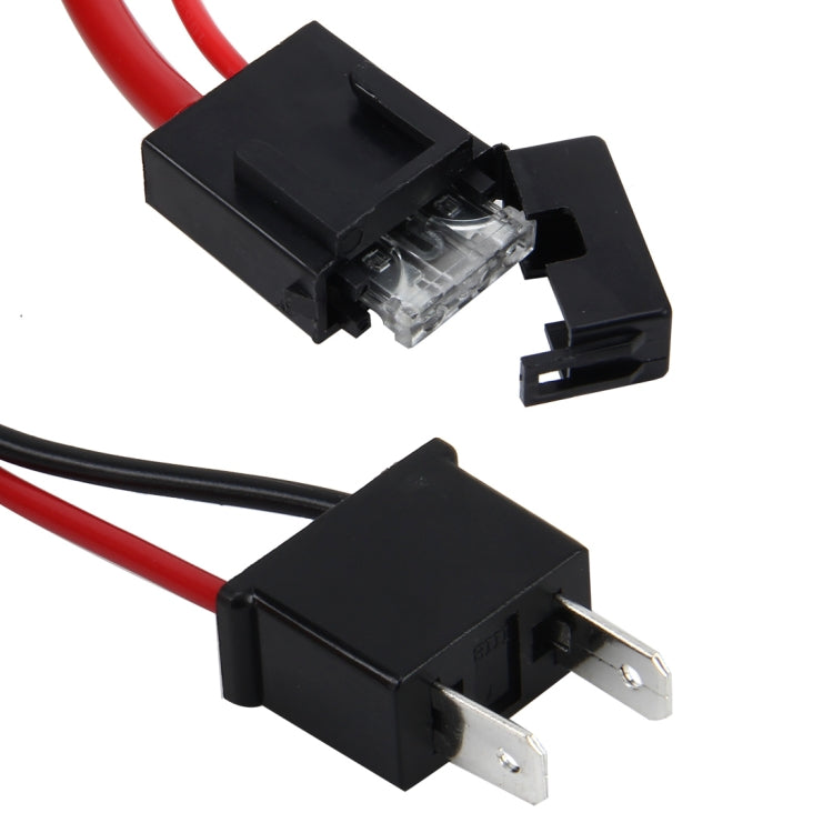 DC 12V 40A H7 หลอดไฟเสริมสร้างกลุ่มสาย HID Xenon Controller สายรีเลย์สายไฟ, H7