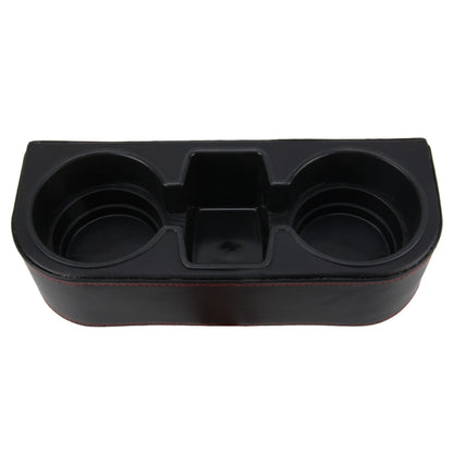 รถ Seat รอยแยกกล่องเก็บถ้วยผู้ถือเครื่องดื่ม Auto Pocket จัดเก็บสำหรับโทรศัพท์ Pad เหรียญกรณีอุปกรณ์เสริมในรถยนต์, Black, Grey, Khaki, Brown