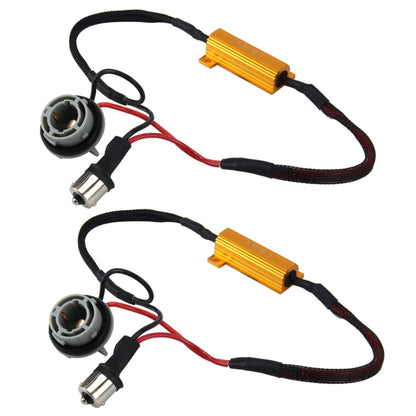 2 ชิ้น 1156/BA15S รถ Canbus ข้อผิดพลาดตัวถอดรหัสตัวถอดรหัสโหลดตัวต้านทาน LED 50 วัตต์ 8 โอห์มไม่มีตัวถอดรหัสกระพริบ, 1156