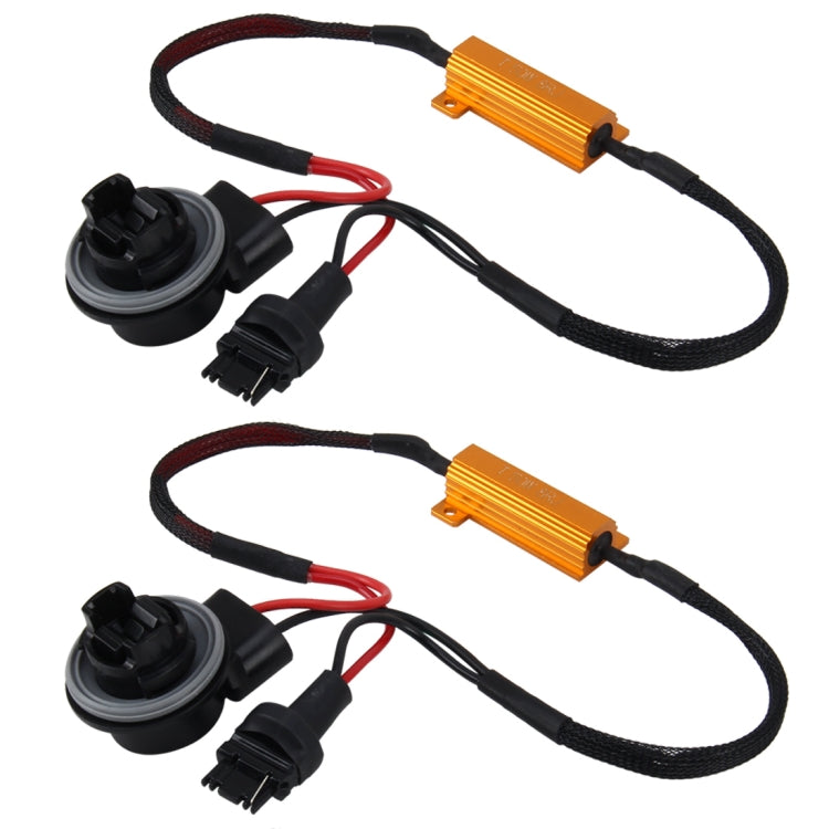 2 ชิ้น 3156 รถ Canbus ข้อผิดพลาดตัวถอดรหัสตัวถอดรหัสโหลดตัวต้านทาน LED 50 วัตต์ 8 โอห์มไม่กะพริบตัวถอดรหัสความต้านทานความร้อนกรณีอลูมิเนียมระบายความร้อนพลังงานสูงเปลือกโลหะต้านทาน, 3156